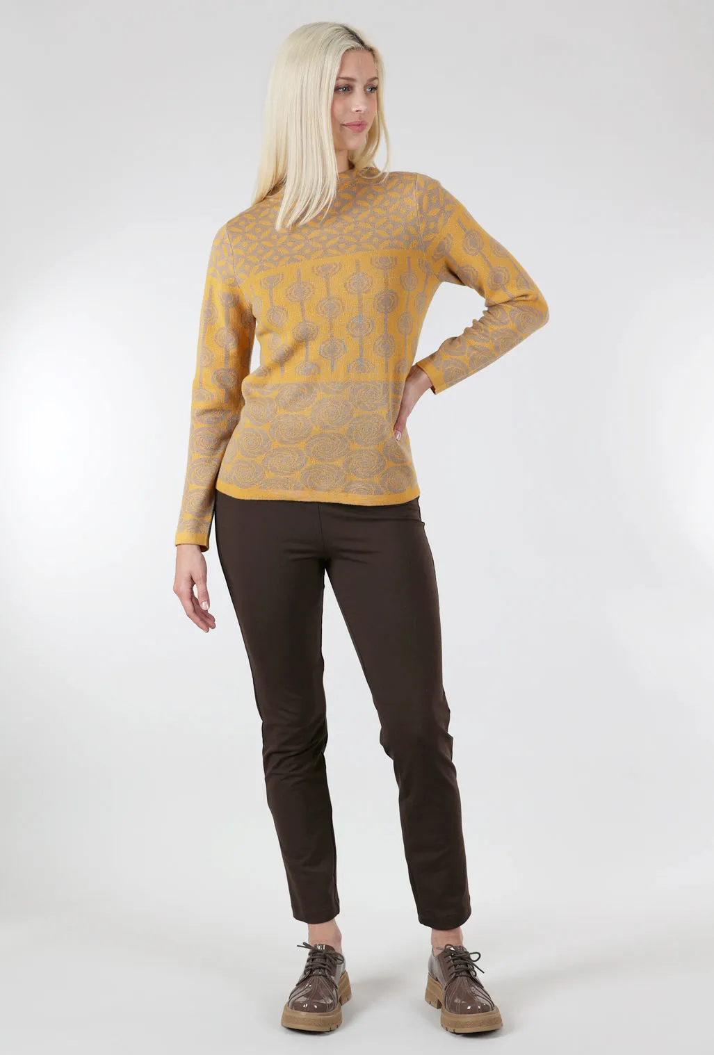 Zani Ponte Tech Pant, Coffee Bean Classic Cut