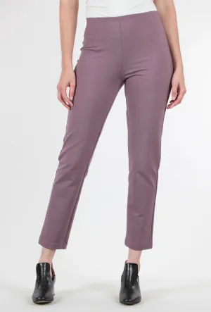 Zani Ponte Tech Pant, Mauve Modern Cut Recycled fibers