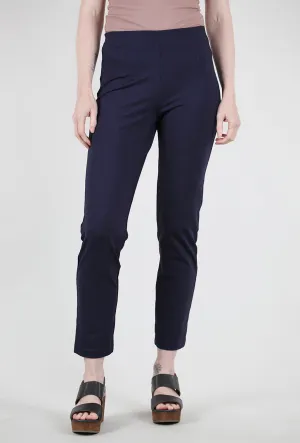 Zani Ponte Tech Pant, Navy Office Chic Low Profile