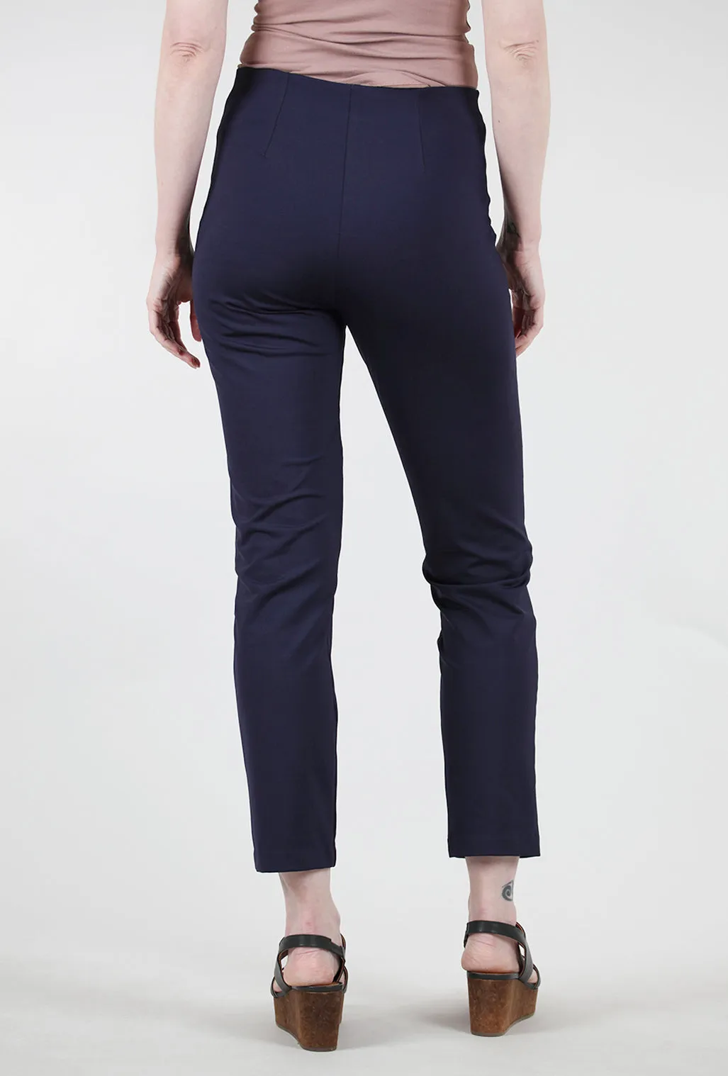 Zani Ponte Tech Pant, Navy Fashion Stretch