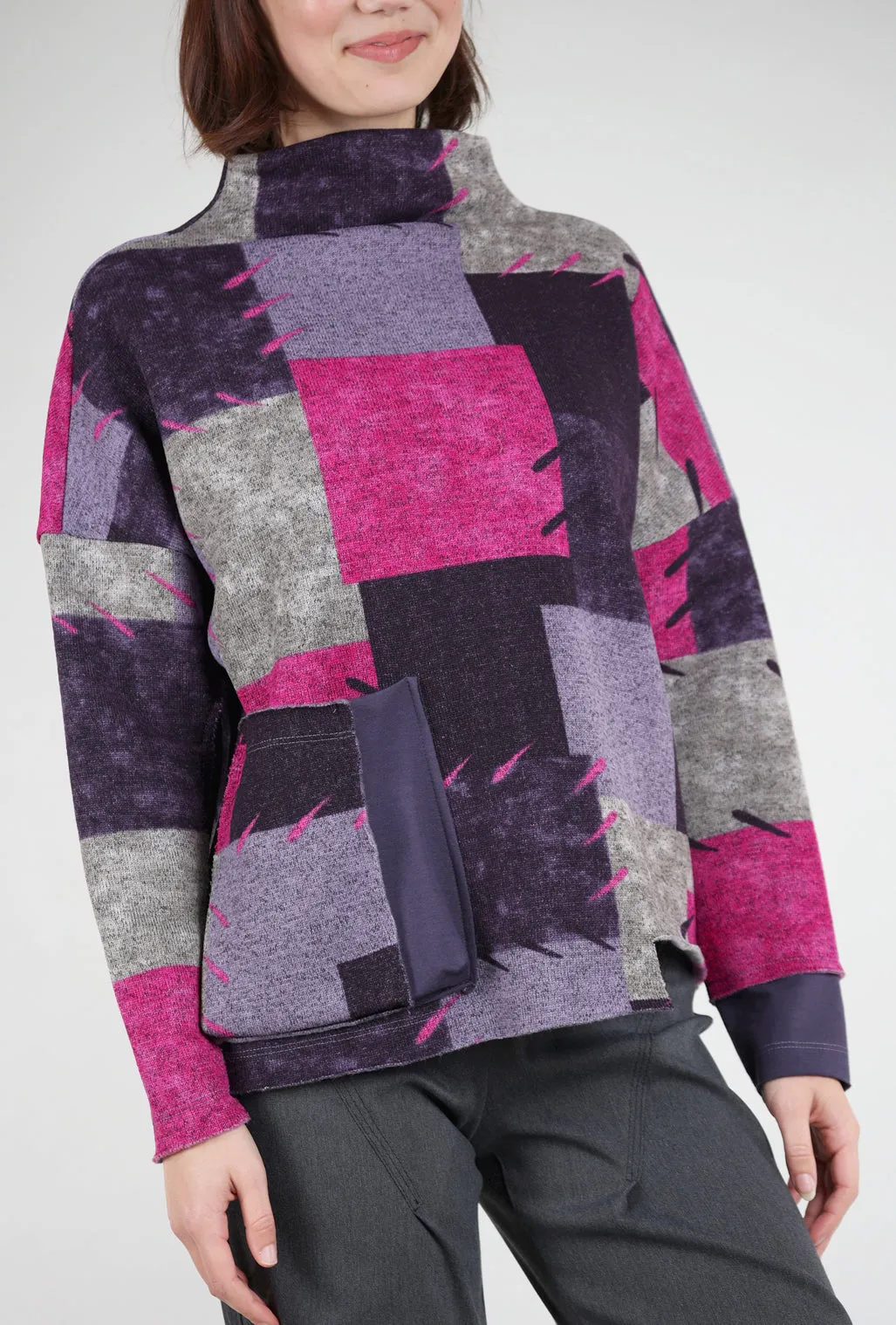 Zinnia Top, Magenta Perfect Fit