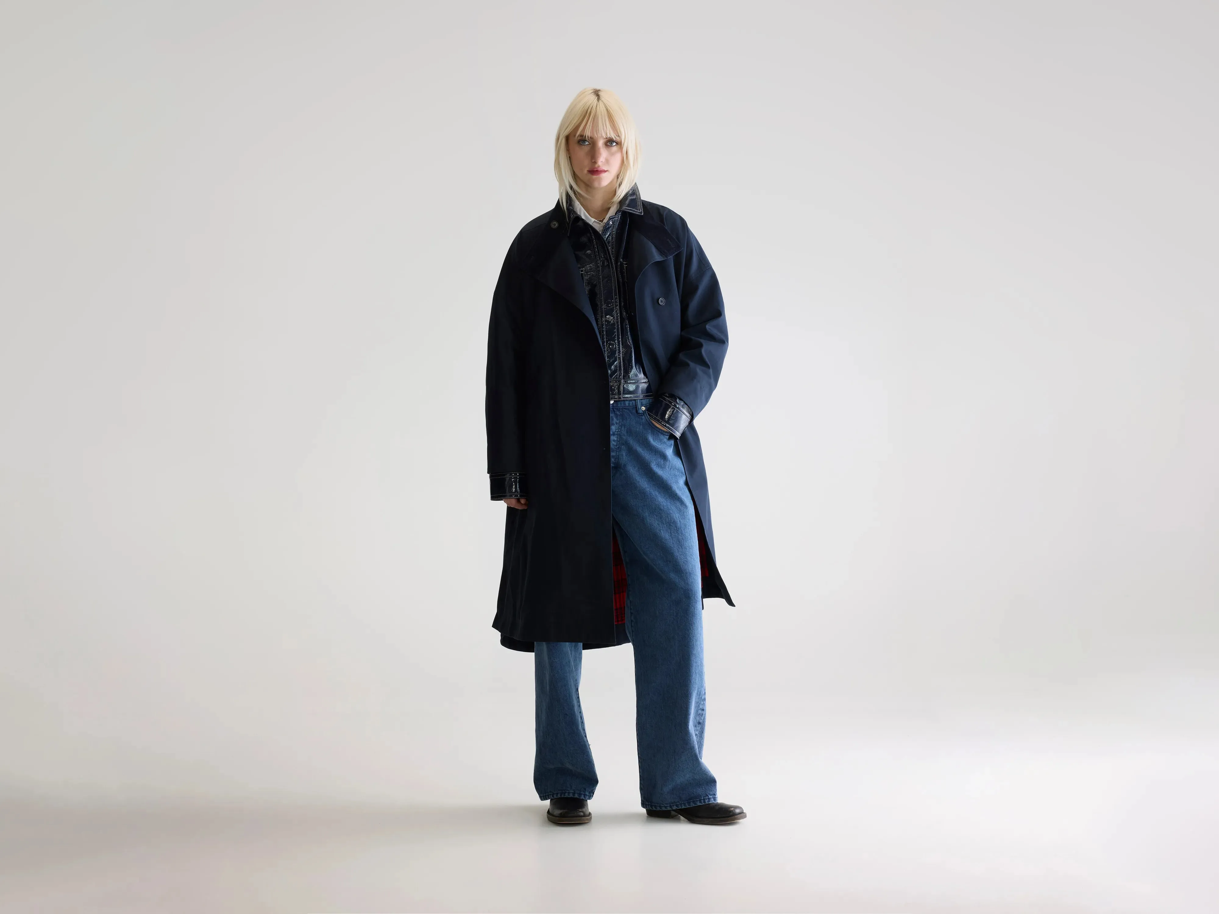 Juttac trench (252 / W / CAPTAIN) Slim Tailored Minimal Look