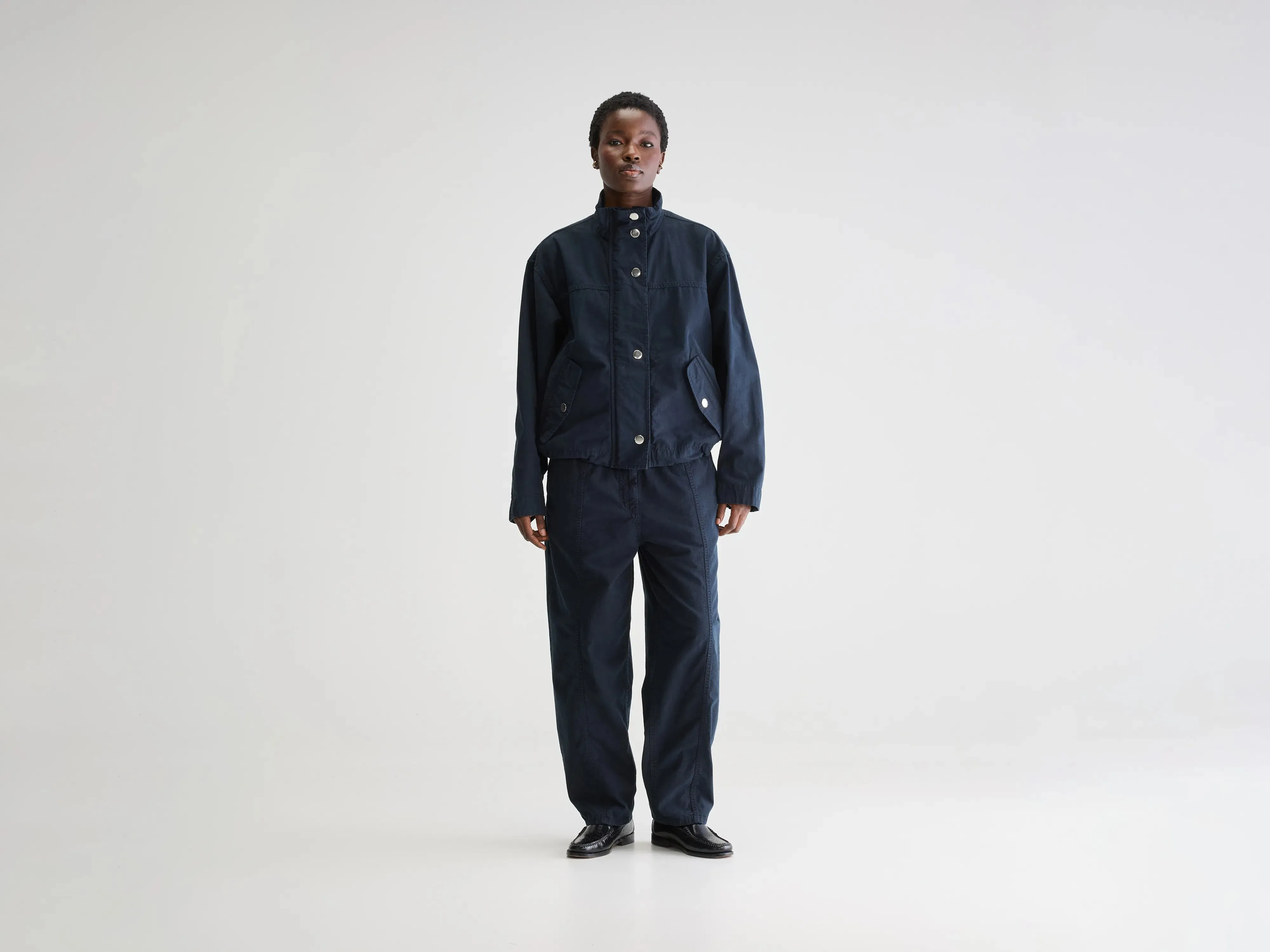 Wild relaxed jacket (251 / W / NAVY) Cold Climate