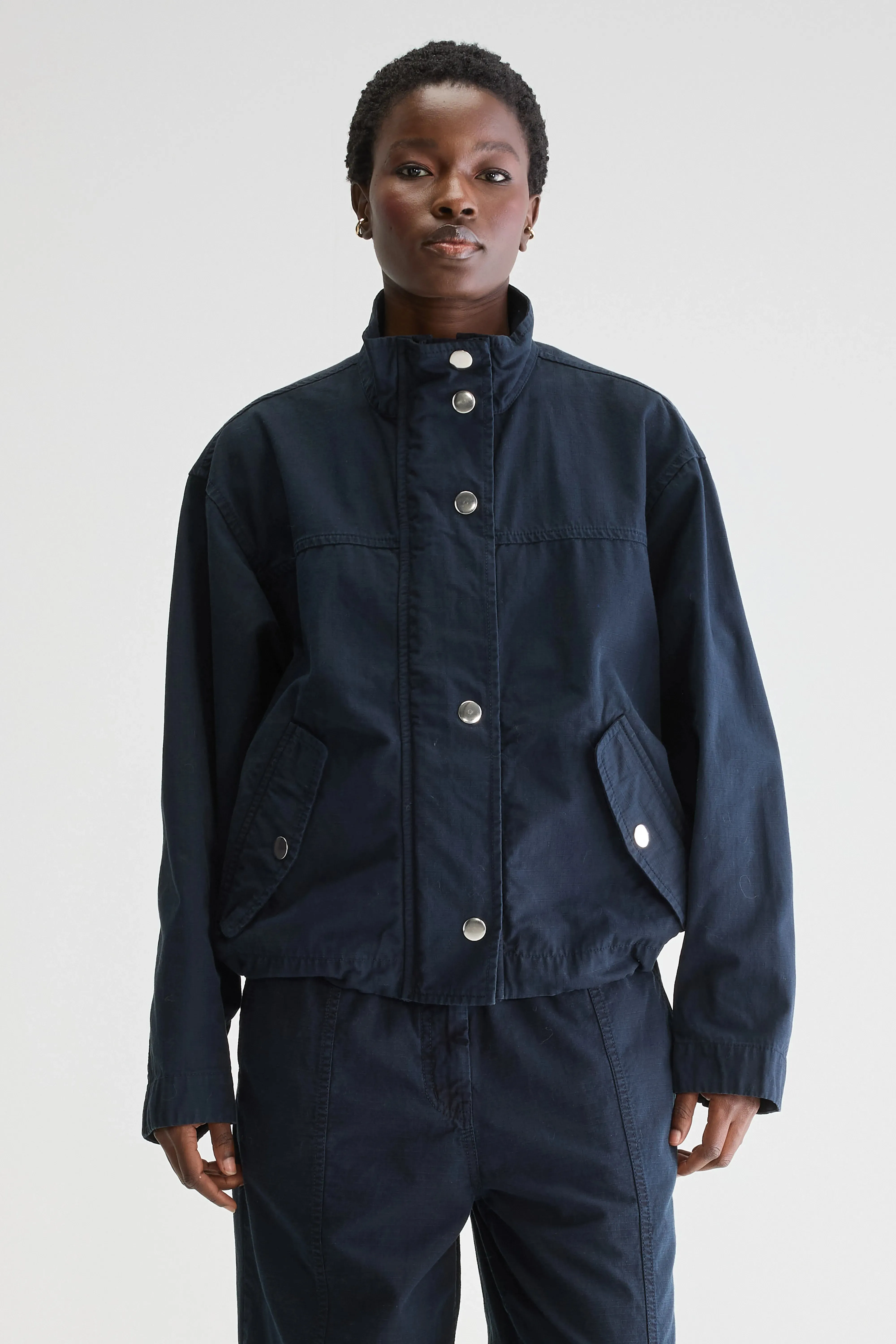 Zip Pocket Wild relaxed jacket (251 / W / NAVY)